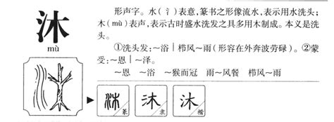 沐字五行|沐的意思，沐字的意思